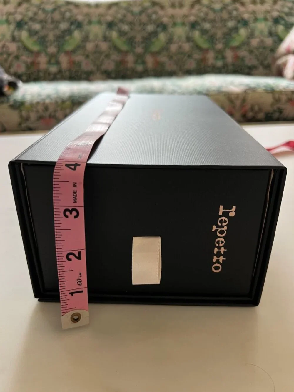 Repetto Paris Black Shoe Box + Original Pink Shopping Bag